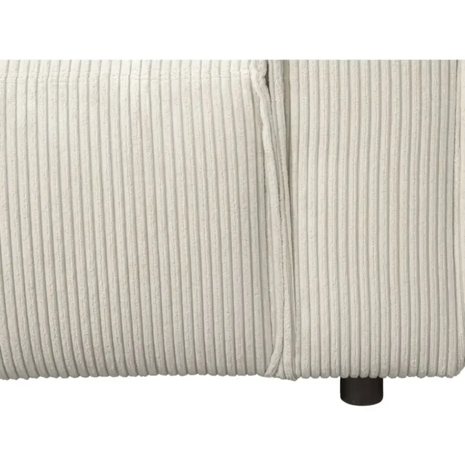 Bank Brooklyn met chaise longue links - Soop - crème