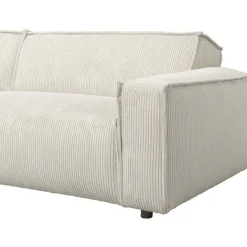 Bank Brooklyn met chaise longue links - Soop - crème
