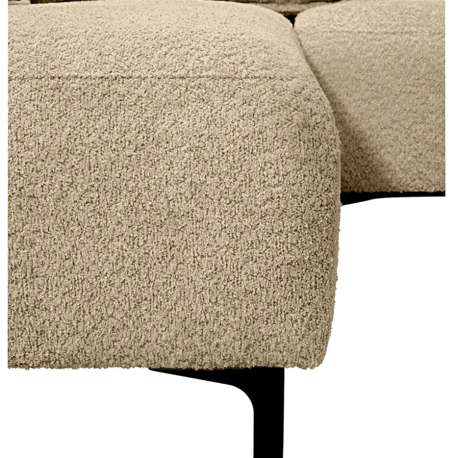 Bank Elsa met chaise longue links - stof Anthology - taupe
