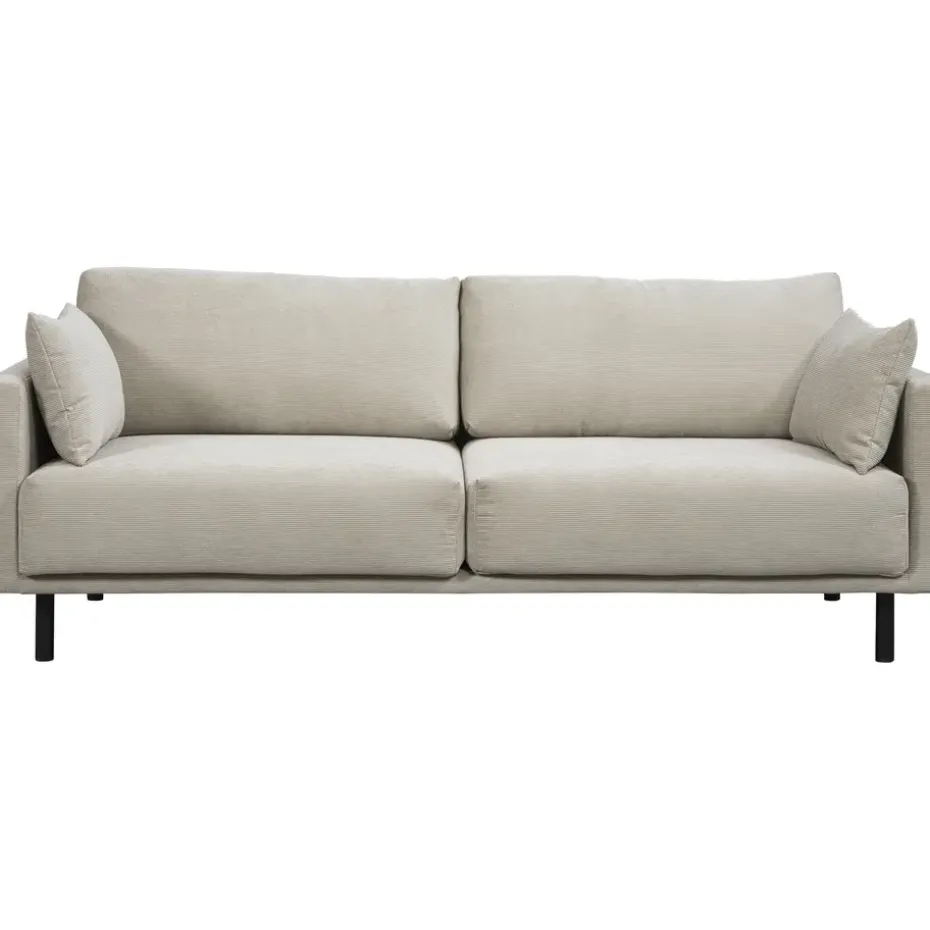Bank Siem 3-zits - ribstof Fjord - beige