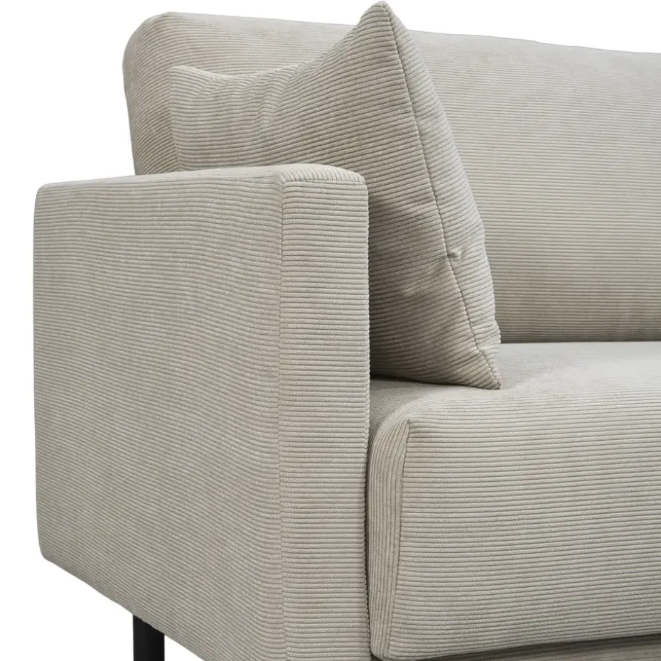 Bank Siem 3-zits - ribstof Fjord - beige