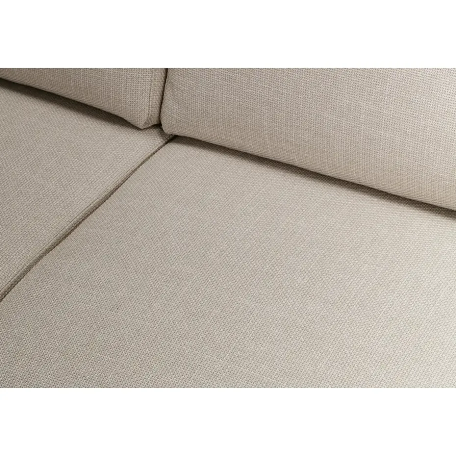 Bank Tom met chaise longue links - Basel - beige