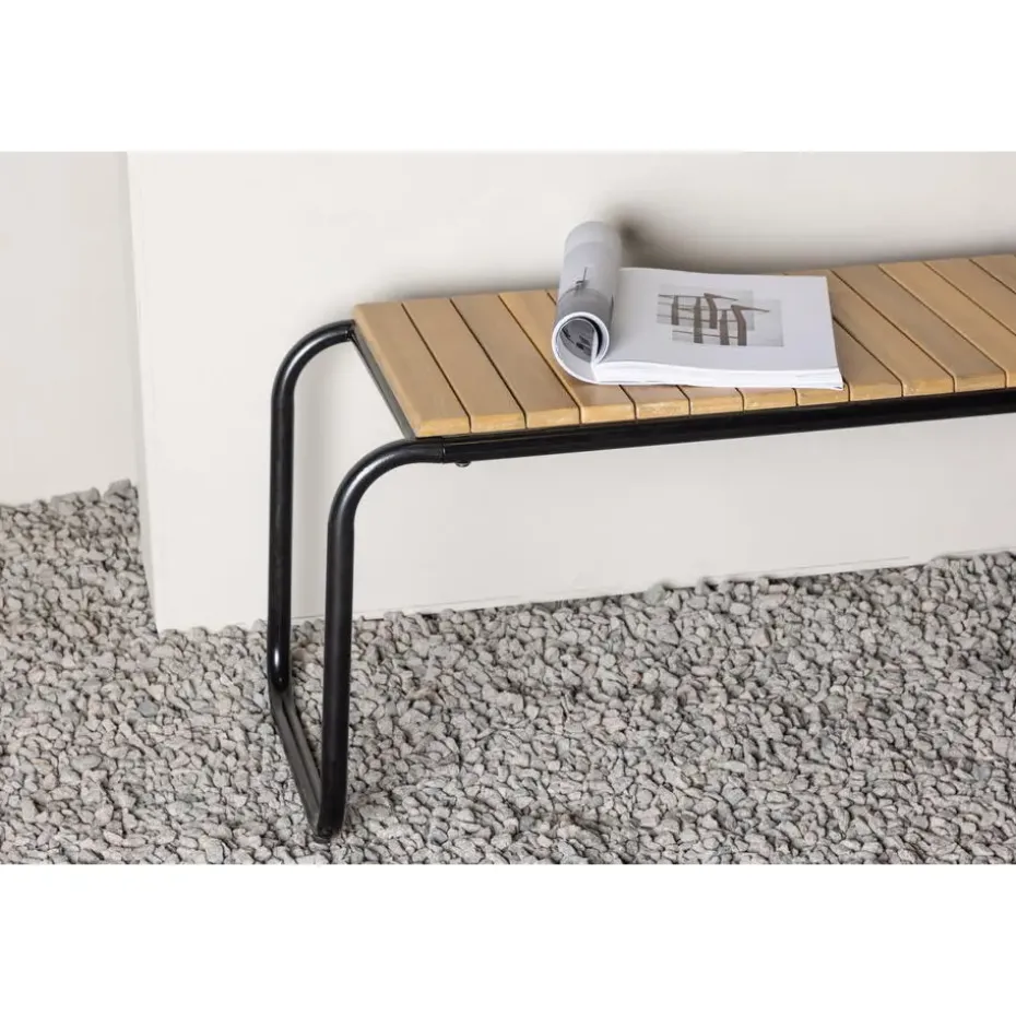 Bankje Naturel Hout - 136x40x46cm - Holmbeck