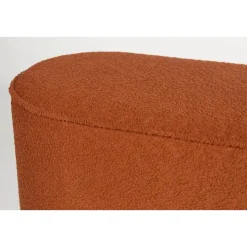 Bankje Rood Bouclé - 93x35x45cm - Halbankje - Marcos