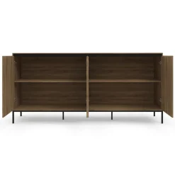 Bari - Dressoir met 4 deuren en eiken effect