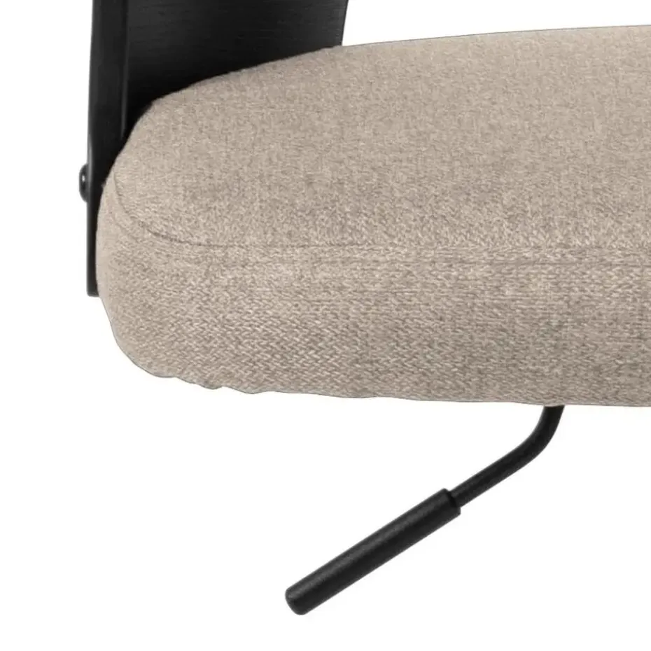 Barkruk Zand Stof - Zitbreedte 47cm - 47x51x113cm - Lucas - Set van 2