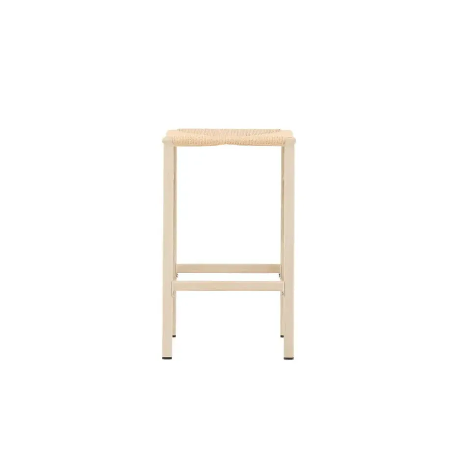 Barstoel Beige Touw - Polly - Set van 2