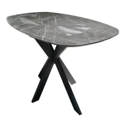 Bartafel Mariola 140x80 cm-zwartbruin