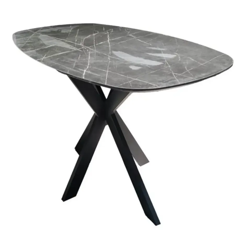 Bartafel Mariola 140x80 cm-zwartbruin
