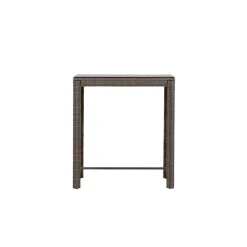 Bartafel Wicker - Grijs Glas - 100x60x110cm - Alo