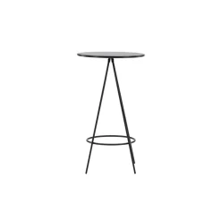 Bartafel Zwart Hout - 60x60x105cm - Bistro
