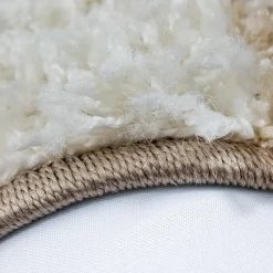 Basic Shaggy Geblokt vloerkleed Bruin / Beige Hoogpolig - 160x230 CM