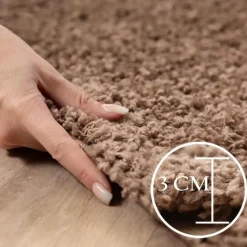 Basic Shaggy vloerkleed Caramel Hoogpolig - 200x290 CM