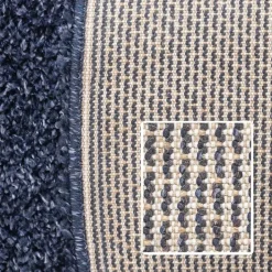 Basic Shaggy vloerkleed Donker Blauw Hoogpolig - 160x230 CM
