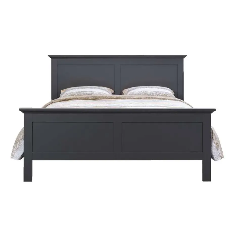 Bed Amber - antraciet - 140x200 cm