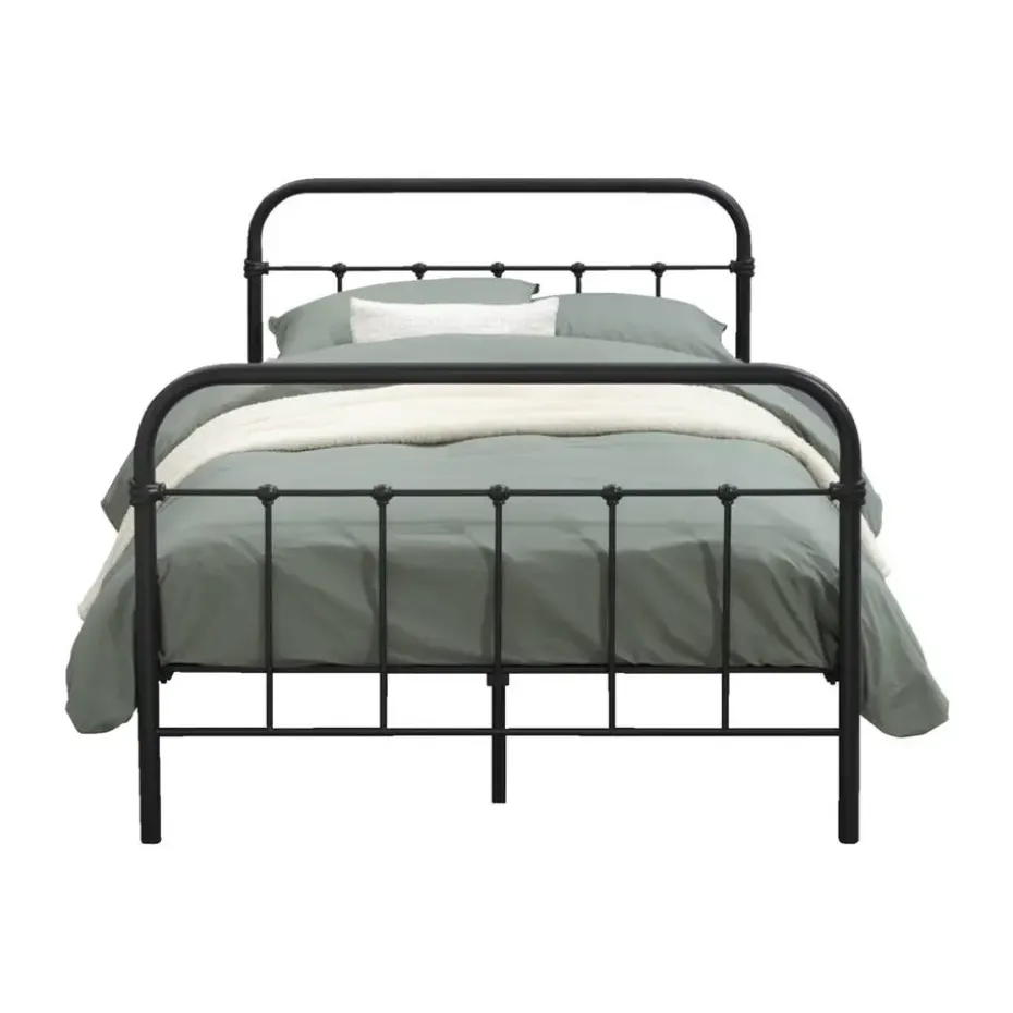 Bed Anne - mat antraciet - 120x200 cm