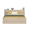 Bed Evi - eikenkleur - 180x200 cm