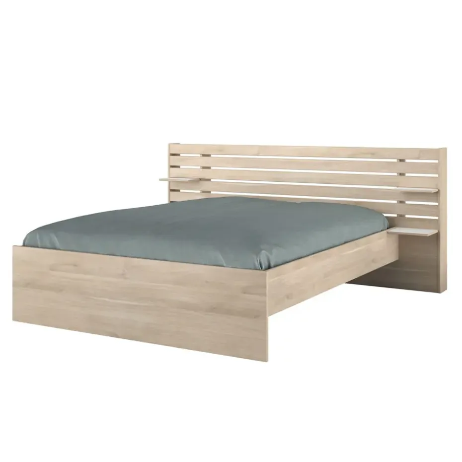 Bed Evi - eikenkleur - 180x200 cm