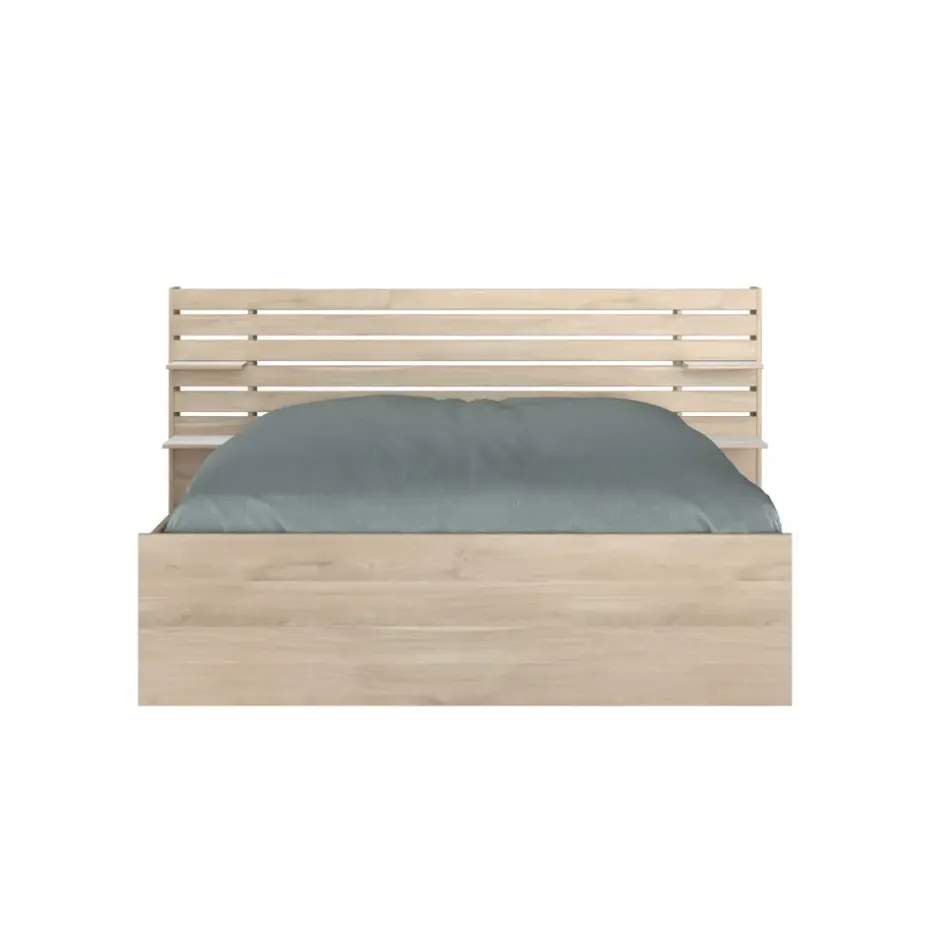 Bed Evi - eikenkleur - 160x200 cm