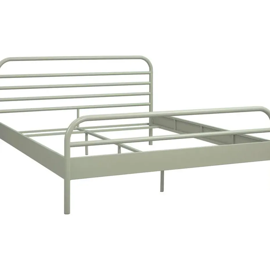 Bed Jada metaal - groen - 140x200 cm