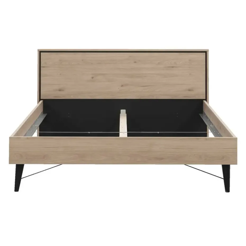 Bed Kansas - eikenkleur - 180x200 cm