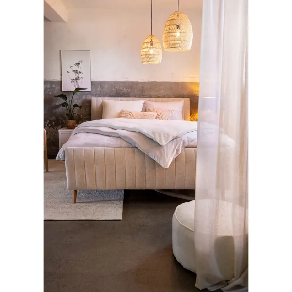 Bed Lieke - ecru - 160x200 cm