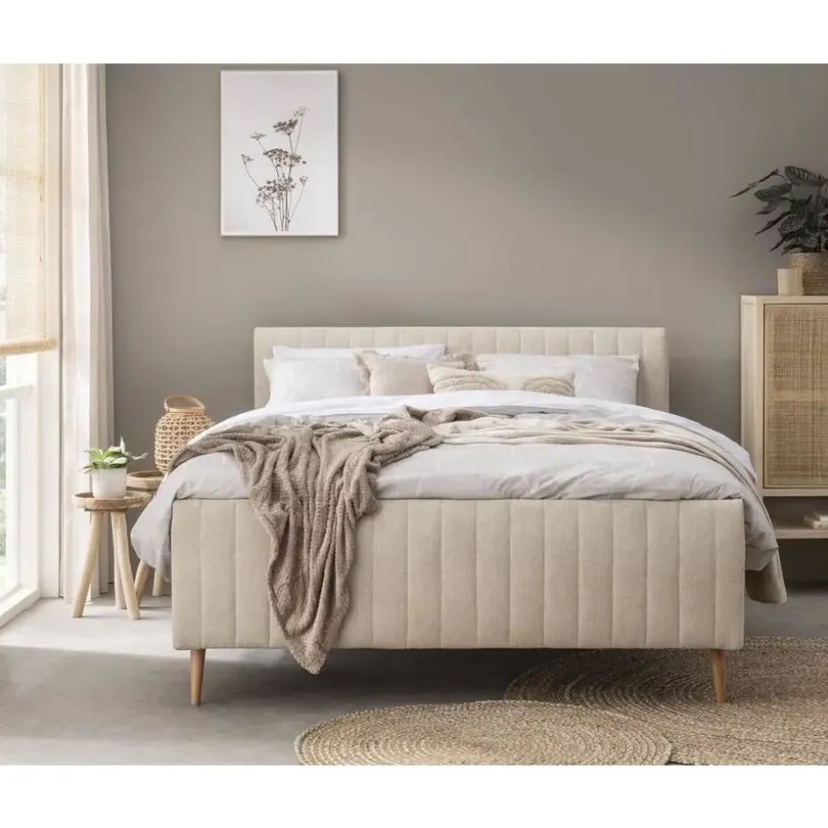Bed Lieke - ecru - 160x200 cm