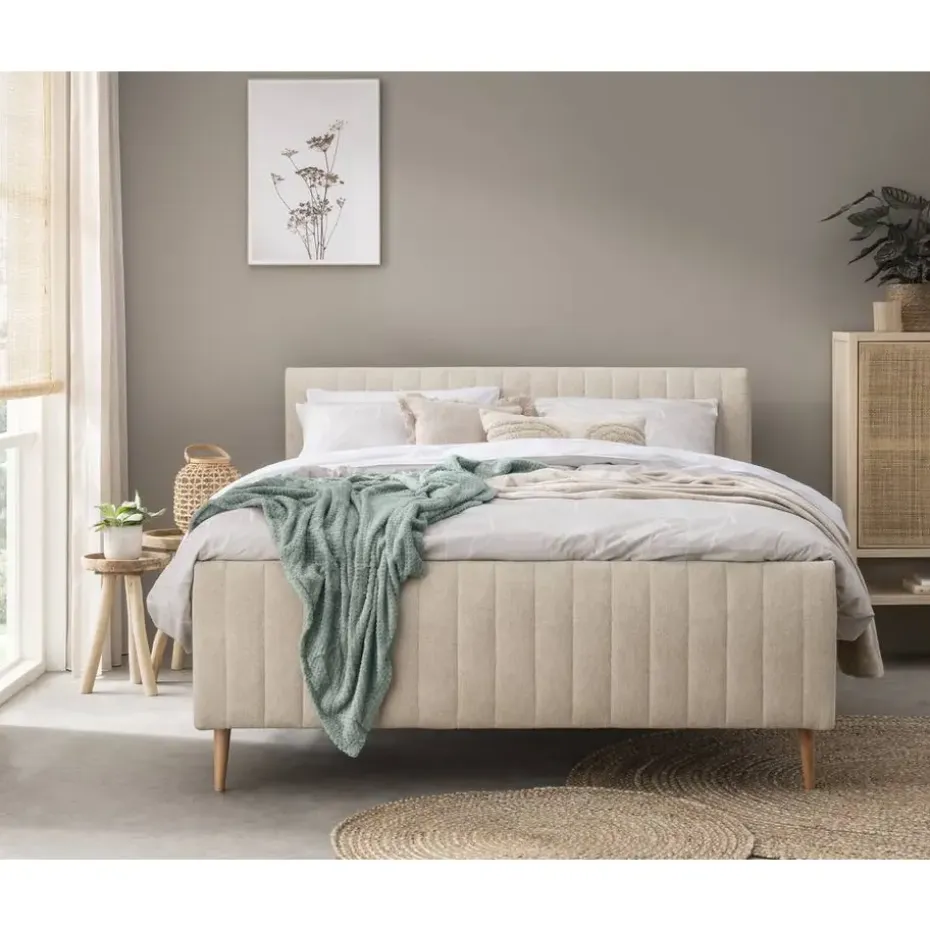 Bed Lieke - ecru - 140x200 cm