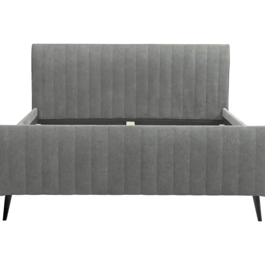 Bed Lieke - grijs/groen - 160x200 cm