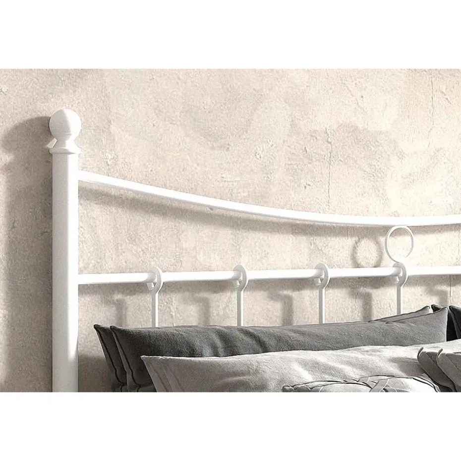 Bed Liza 140x200 met lattenbodem - wit