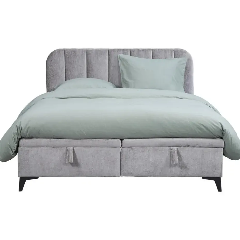Bed Lizz met opbergruimte - grijs - 140x200 cm