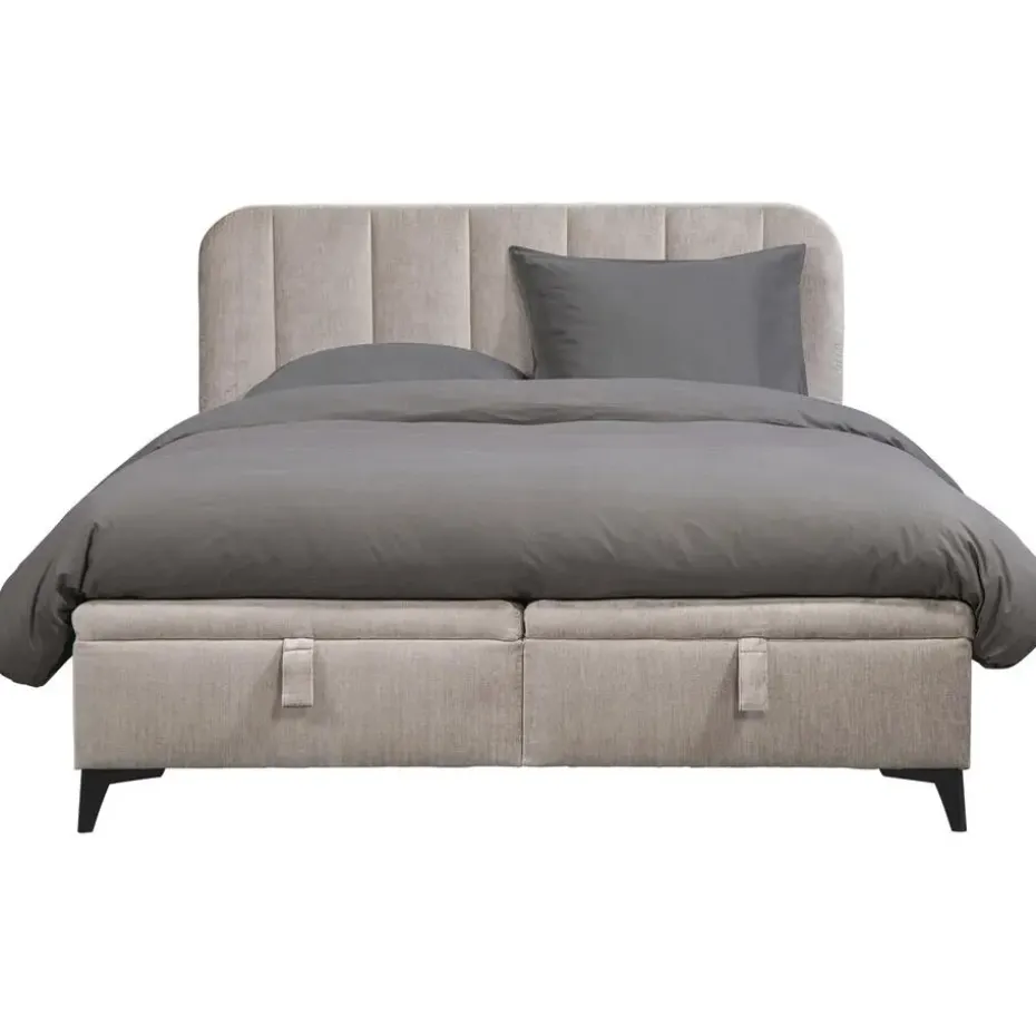 Bed Lizz met opbergruimte - greige - 180x200 cm