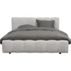 Bed Maudy - lichtgrijs - 140x200 cm