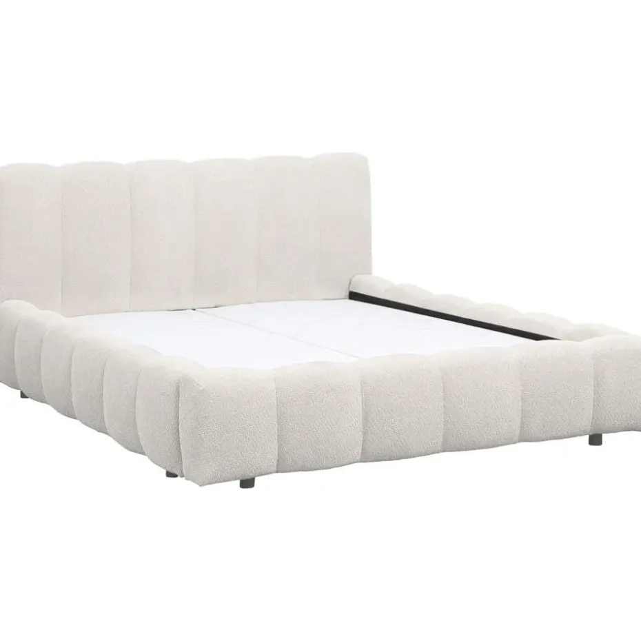 Bed Maudy met opbergruimte - ecru - 140x200 cm
