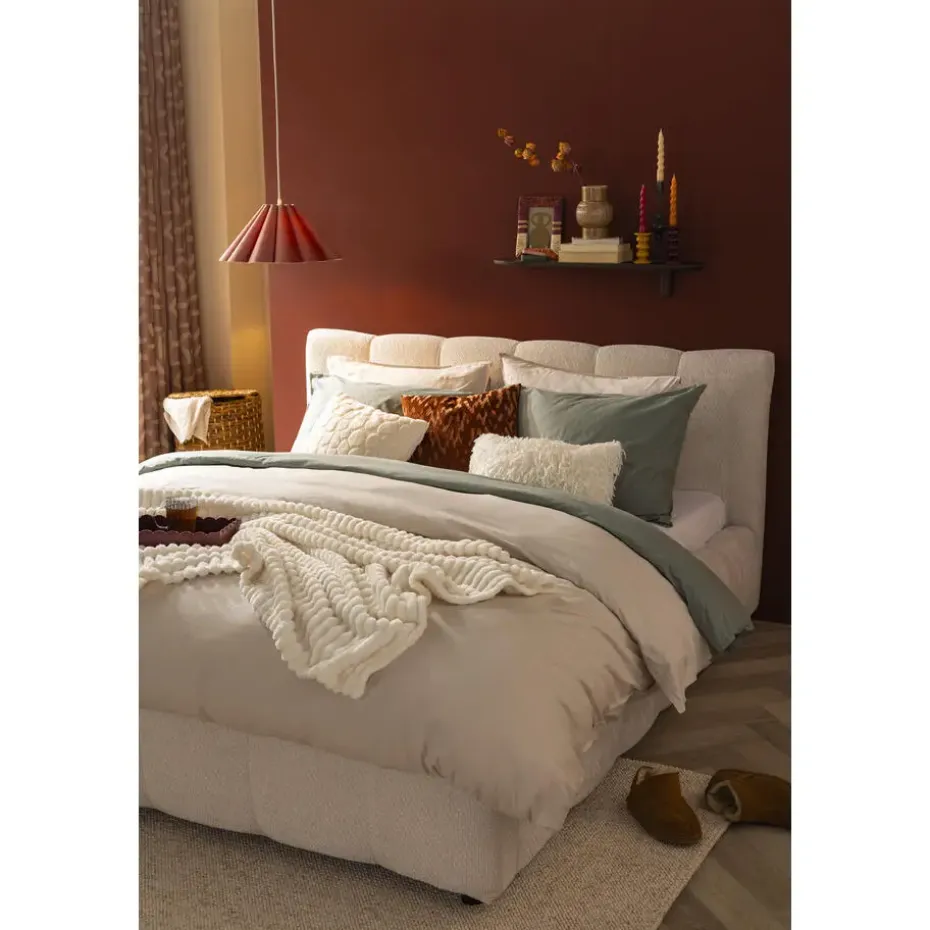 Bed Maudy met opbergruimte - ecru - 140x200 cm