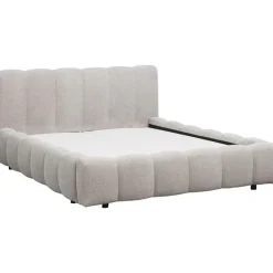 Bed Maudy met opbergruimte - lichtgrijs - 180x200 cm
