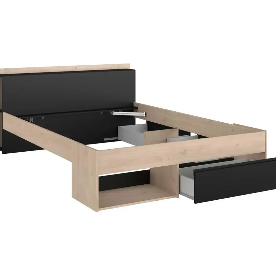 Bed Most 160x200cm - eik/zwart