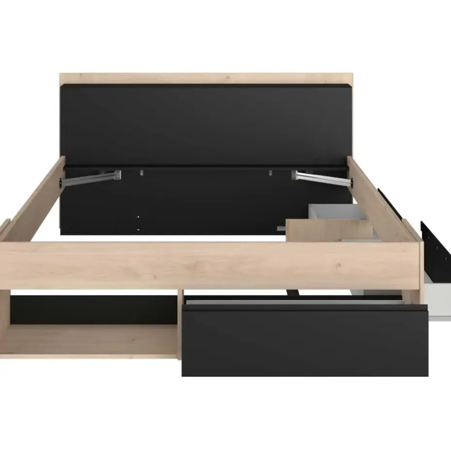 Bed Most 160x200cm - eik/zwart