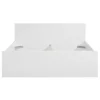 Bed Naia - hoogglans wit - 160x200 cm