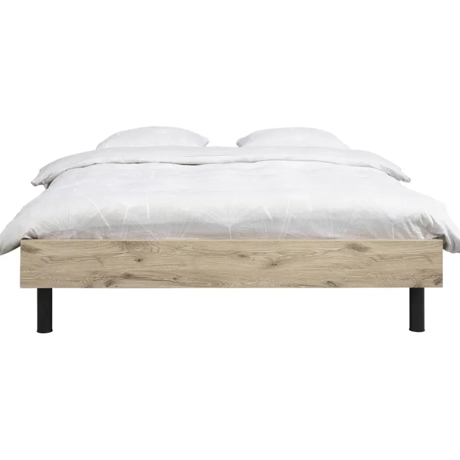 Bed Nova - eikenkleur - 140x200 cm