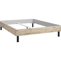 Bed Nova - eikenkleur - 140x200 cm