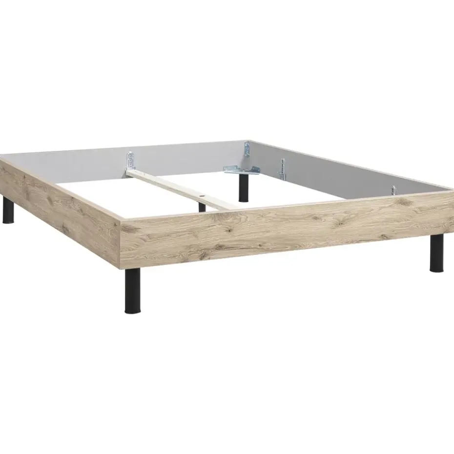 Bed Nova - eikenkleur - 140x200 cm