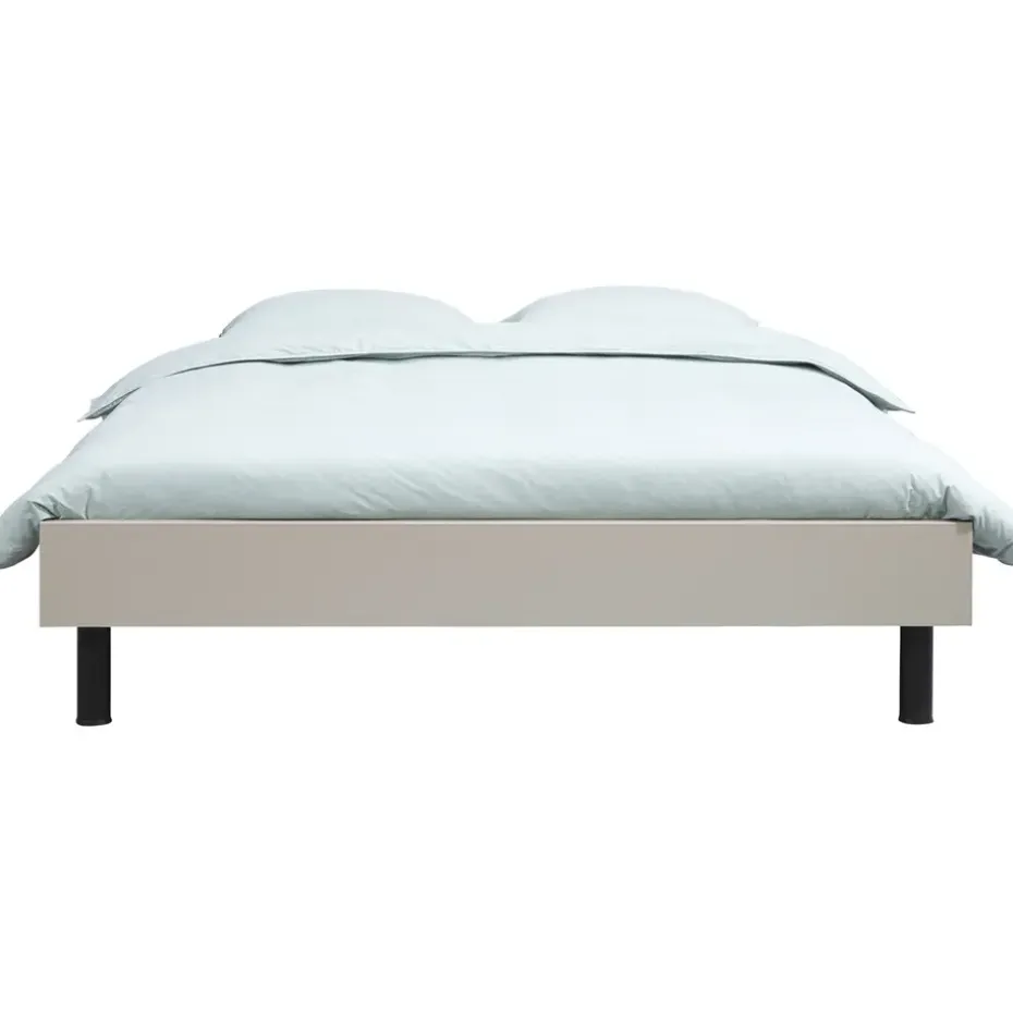 Bed Nova - kiezelkleur - 140x200 cm