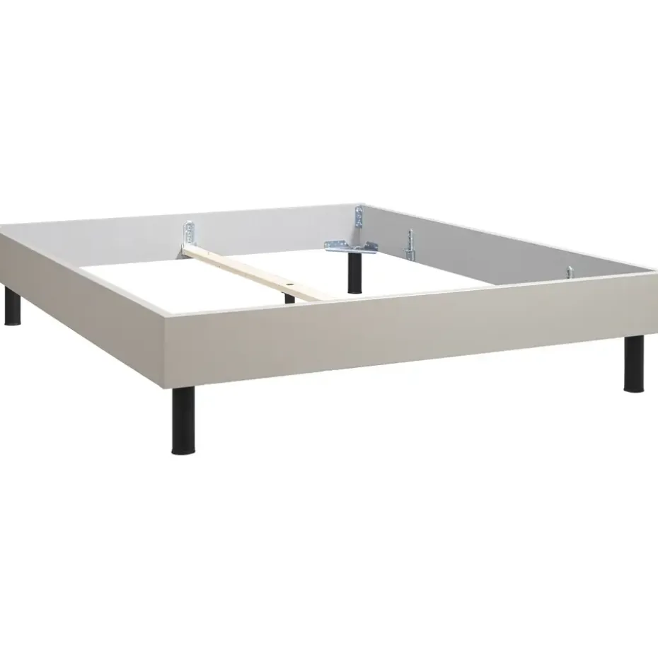 Bed Nova - kiezelkleur - 140x200 cm