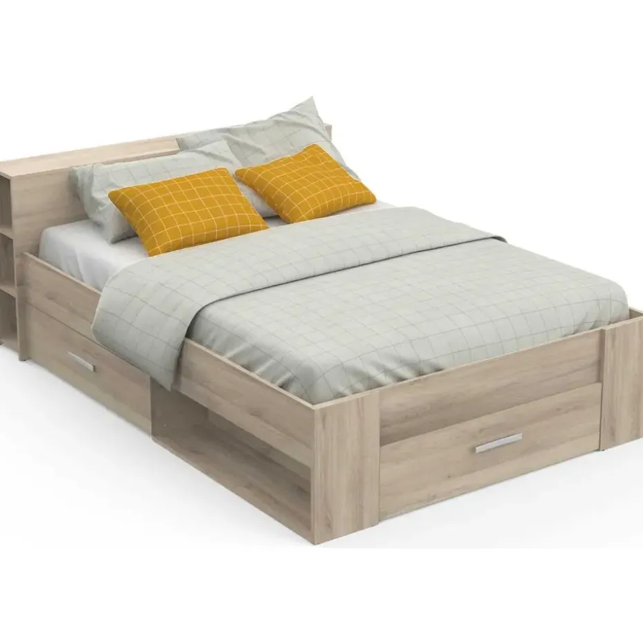 Bed Polly 140 x 200 cm-Kronberg eik