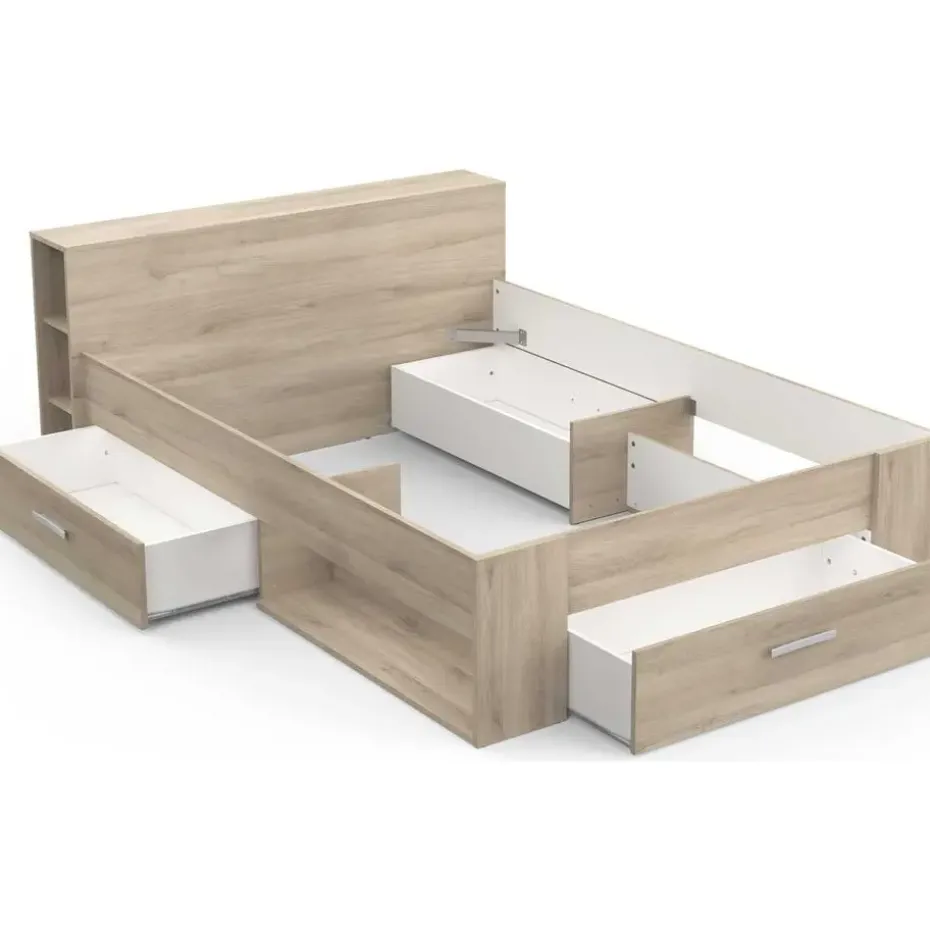 Bed Polly 140 x 200 cm-Kronberg eik