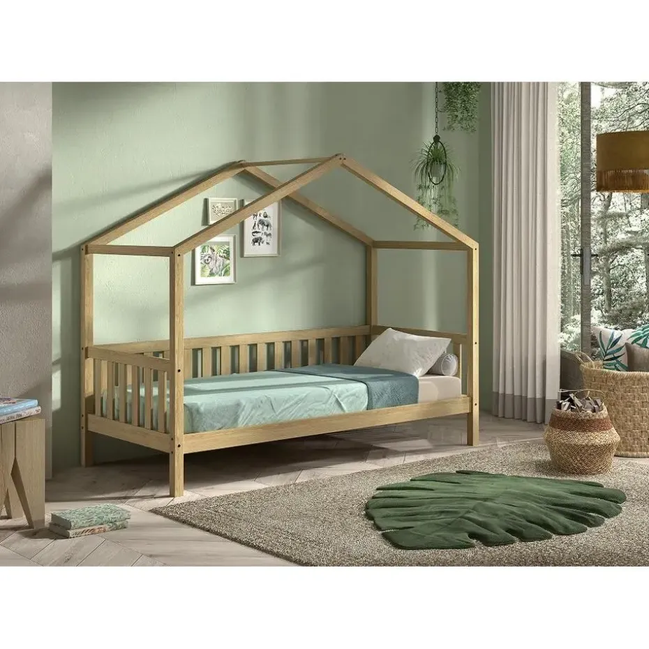 Bedhuisje Dallas - 90x200 - massief eikenhout