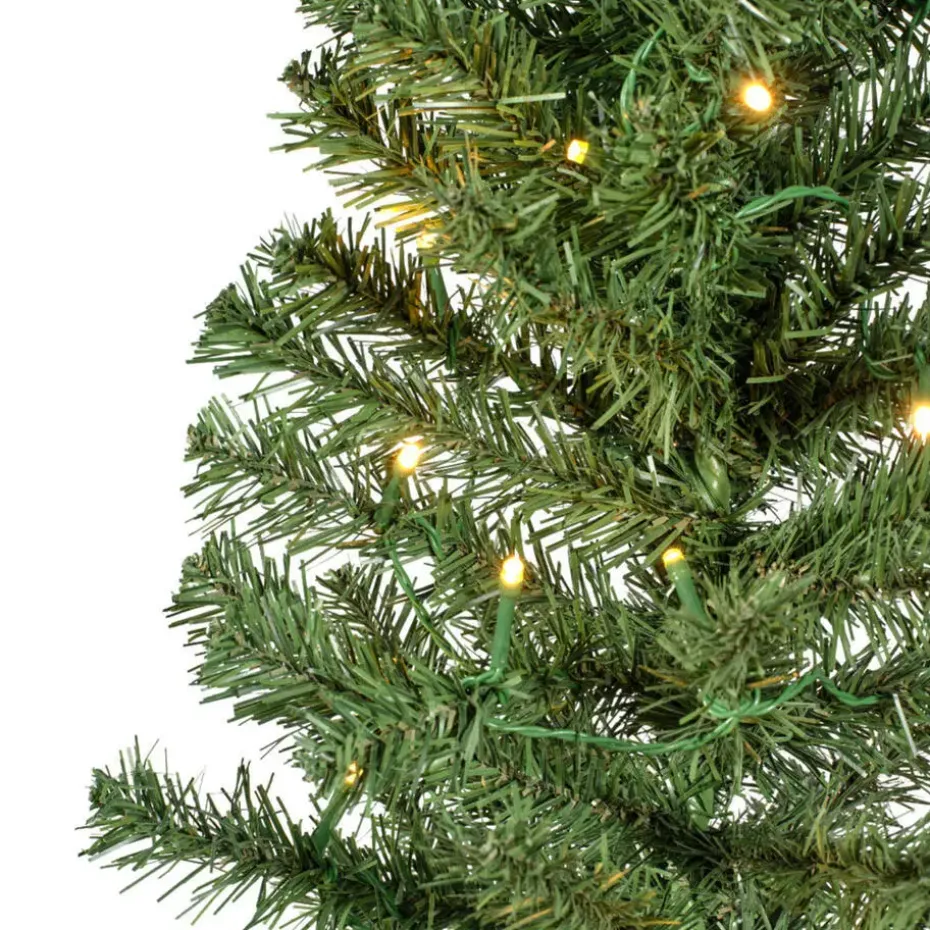 Bellatio Decorations Kunst kerstboom - H75 cm - met verlichting