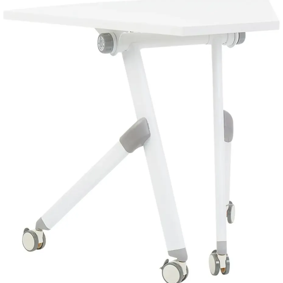 BENDI - Bureau inklapbaar - Wit - 90 x 64 cm - Metaal