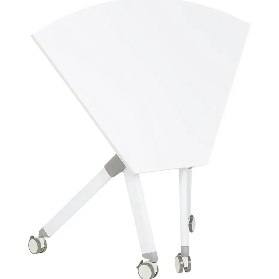 BENDI - Bureau inklapbaar - Wit - 90 x 64 cm - Metaal